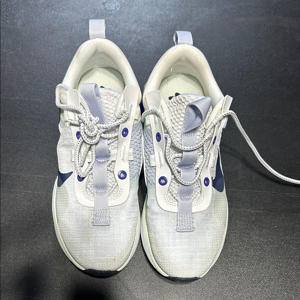 Nike White and Blue Athletic Shoes